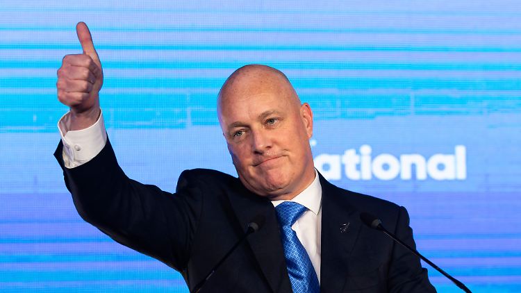 Christopher Luxon, Vorsitzender der New Zealand National Party und neu gewählter Premierminister von Neuseeland.
