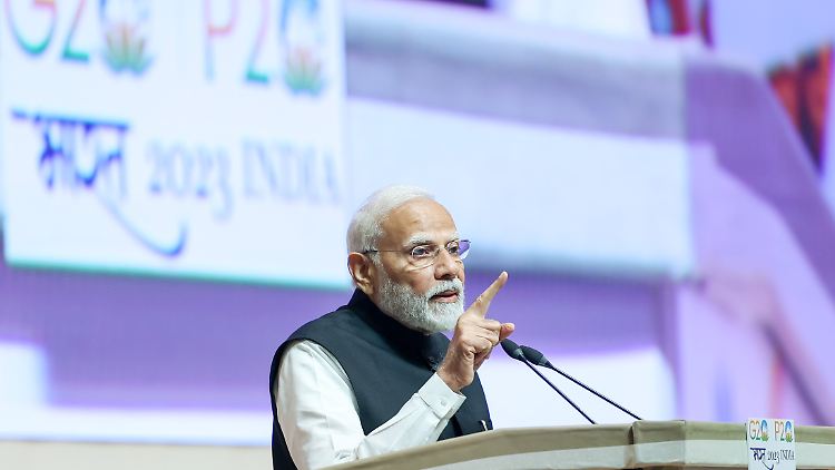 Premierminister Modi verspricht große Begeisterung.