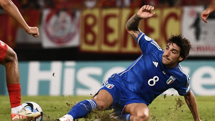Sandro Tonali steckt in Schwierigkeiten.