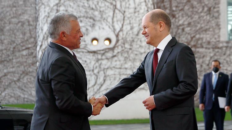 Am Dienstagmorgen empfängt Kanzler Scholz den jordanischen König Abdullah II. in Berlin. (Archivfoto)
