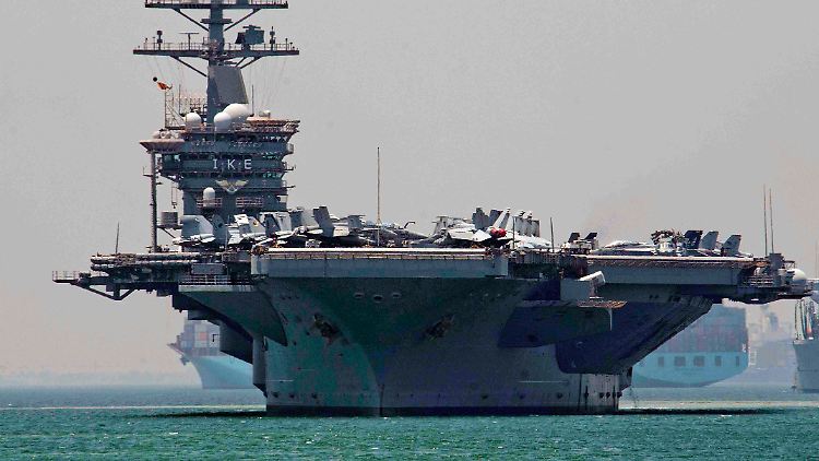 Der Flugzeugträger "USS Dwight D. Eisenhower" wird ins östliche Mittelmeer geschickt (Archivbild)