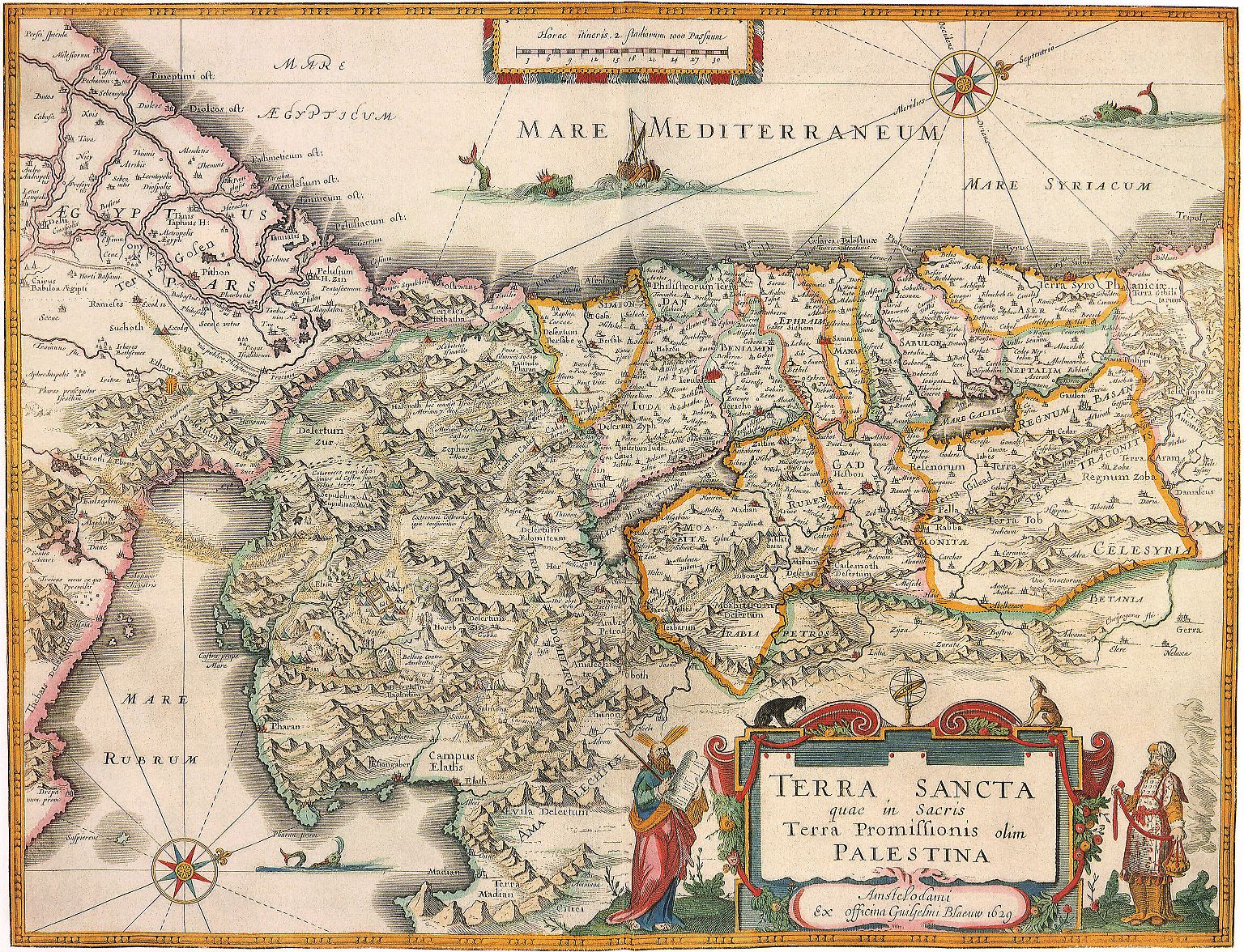 Seit 1517 herrschen die Osmanen über Palästina. Das Land ist nur spärlich 
besiedelt, hauptsächlich von Arabern. Eine Verwaltungseinheit "Palästina" gibt es
nicht; der Landstrich gehört zur Provinz Syrien.