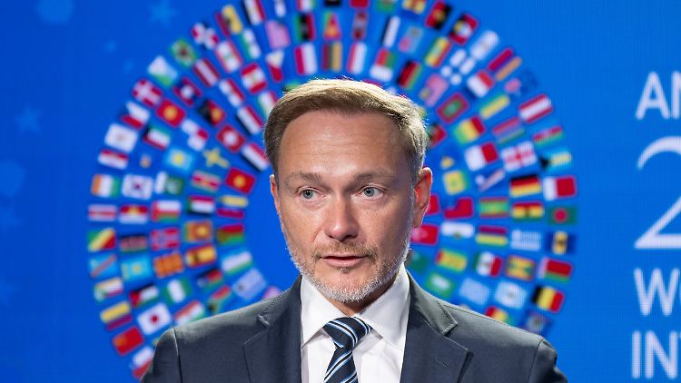Lindner am Freitag bei der Jahrestagung des Internationalen Währungsfonds.