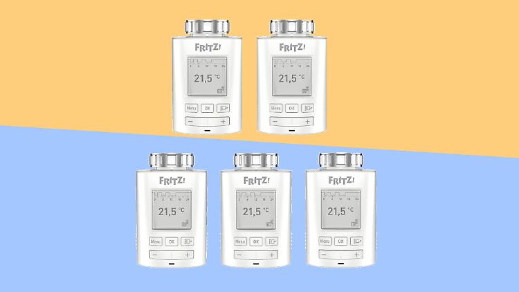Bei Tink gibt es das smarte Thermostat Fritz!DECT 301 im erschwinglichen Fünferpack.