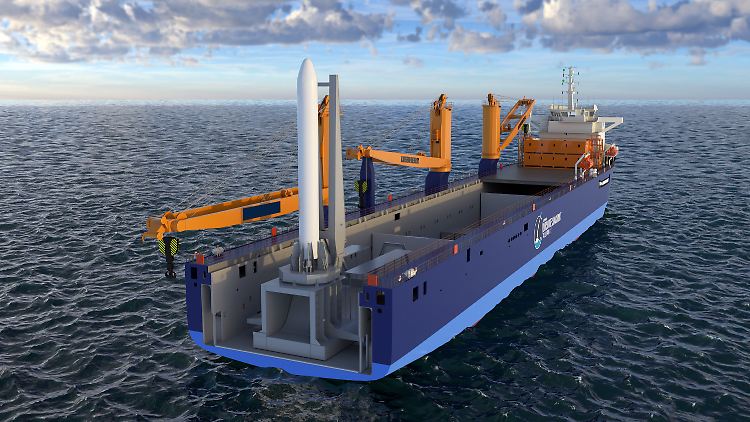 Deutsches Cape Canaveral: Die mobile Startplattform der "German-Offshore Spaceport Alliance".