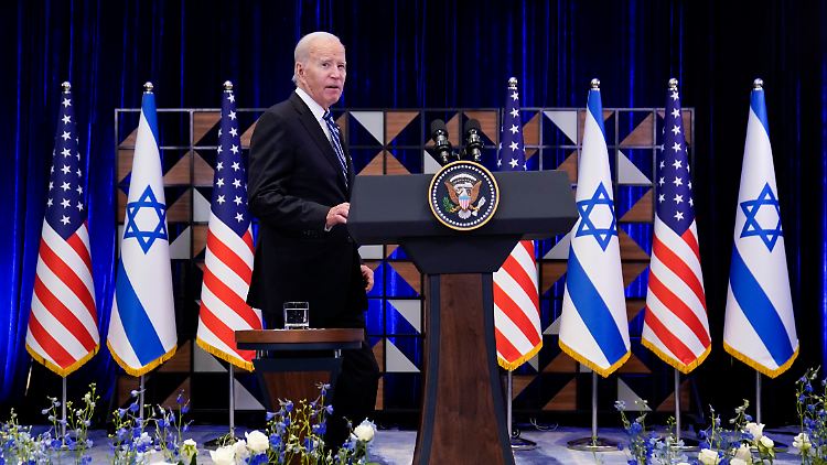 "Während wir Gerechtigkeit gesucht und Gerechtigkeit erhalten haben, haben wir auch Fehler begangen", sagte Biden in Israel.