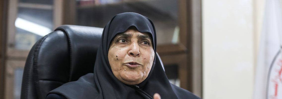 Jamila al-Shanti, hier im Jahr 2021, war die erste Frau im Politbüro der Terrororganisation Hamas.
