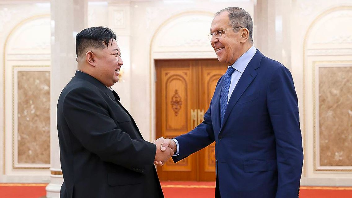 Lawrows Gespräch mit dem nordkoreanischen Machthaber Kim Jong Un dauerte eine Stunde.
