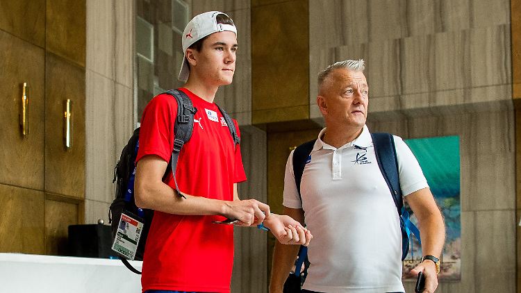 Jakob und Gjert Ingebrigtsen im Jahr 2019.