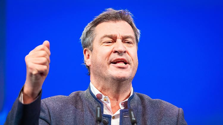 Söder zeigte sich den Delegierten der Jungen Union als Teamplayer.