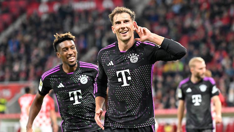 Mit dem Tor zum 3:1 machte Leon Goretzka alles klar für den FC Bayern.