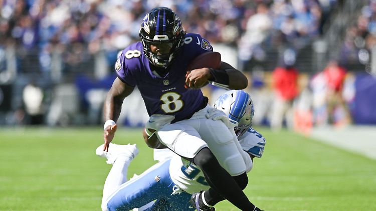 Ravens-Quarterback Lamar Jackson erlebte einen denkwürdigen Abend.