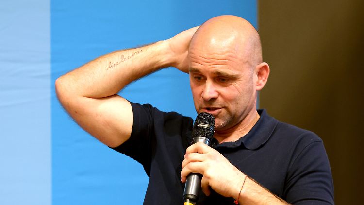 Jan Hempel bei einer Veranstaltung im April 2023. 