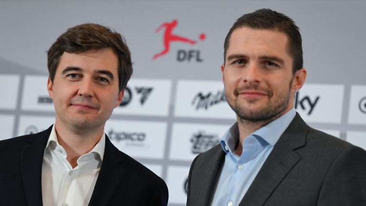 Die neuen DFL-Bosse Steffen Merkel (l.) und Marc Lenz stehen vor einer gewaltigen Aufgabe. 