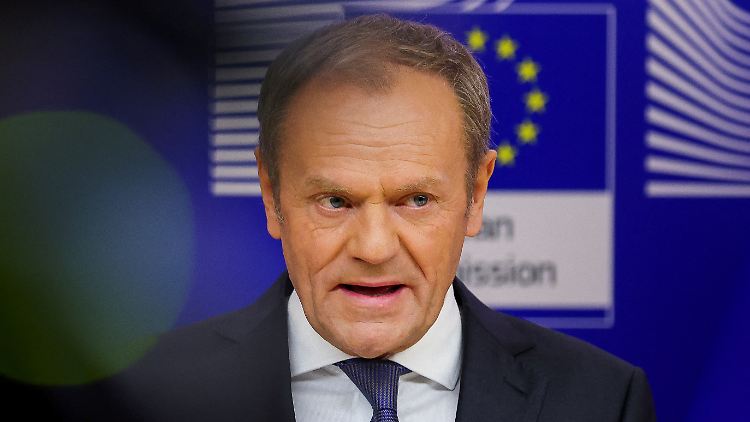 "Ich bin stolz, Pole und Europäer zu sein", sagte Donald Tusk in Brüssel. 