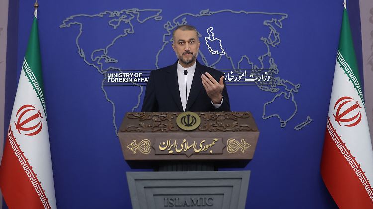 Der iranische Außenminister Hussein Amirabdollahian am Montag.