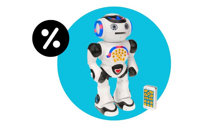 Der Roboter aus dem Aldi-Angebot eignet sich für Kinder ab drei Jahren.