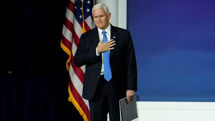 Trump-Kritiker Pence tritt ab: Er rät zur Wahl eines Präsidenten, der die besseren Seiten der Menschen anspricht. 