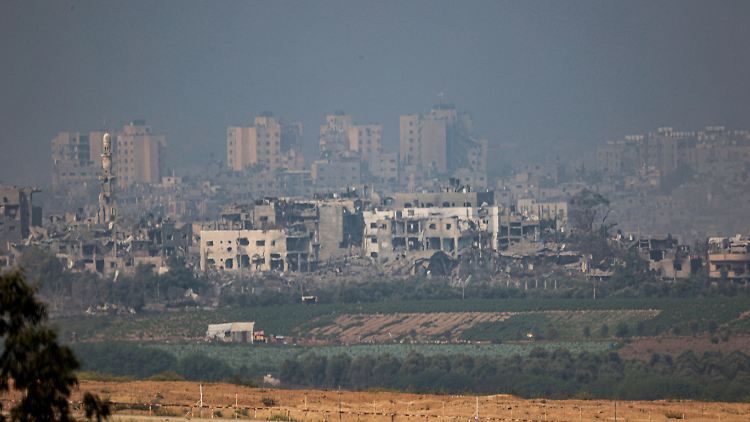 Aus dem Gazastreifen selbst gibt es nur wenige Bilder, dieses ist von Israel aus entstanden.
