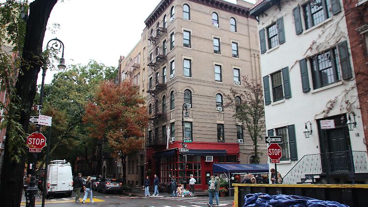 90 Bedford Street, Ecke Grove Street - hier wohnte Chandler und seine "Friends". 