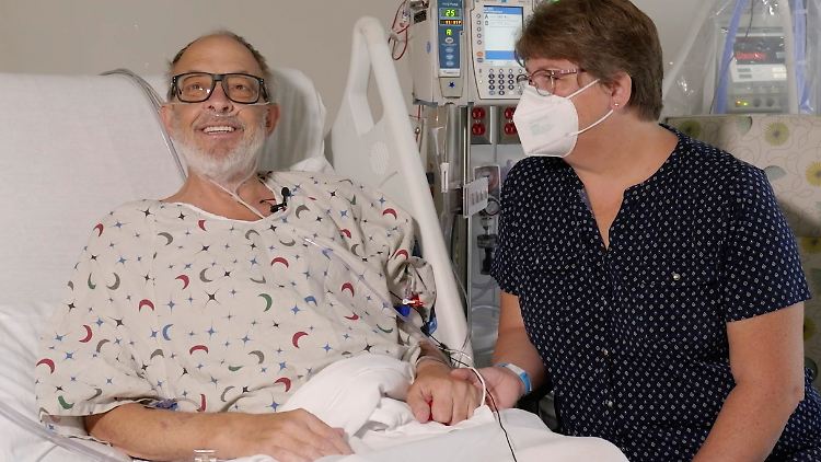 Lawrence Faucette mit seiner Frau Ann im September, kurz vor der Transplantation.