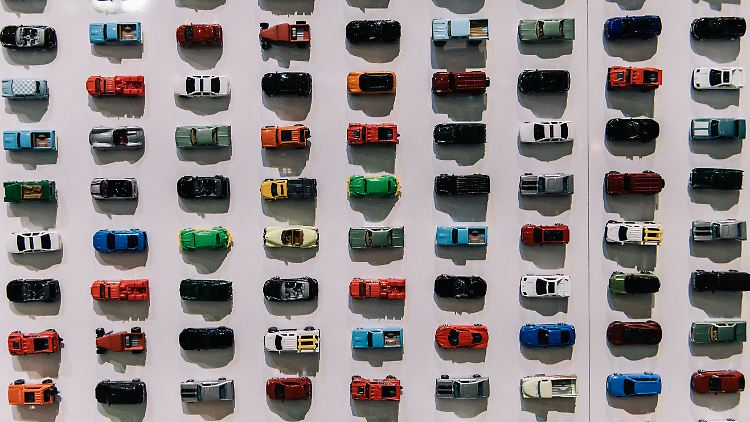 So farbenfroh geht es nur bei Matchbox-Autos zu.