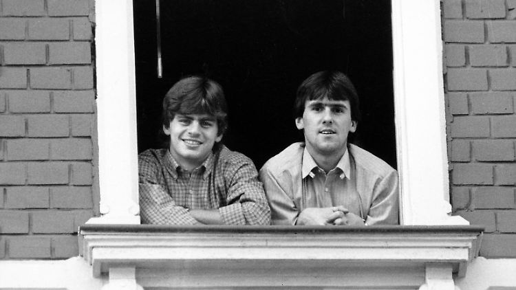 Heute sehen sie anders aus: Falko Götz und Dirk Schlegel.