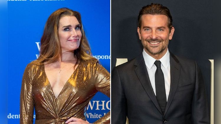 Echte Freunde stehen zusammen: Brooke Shields und ihr Retter Bradley Cooper.
