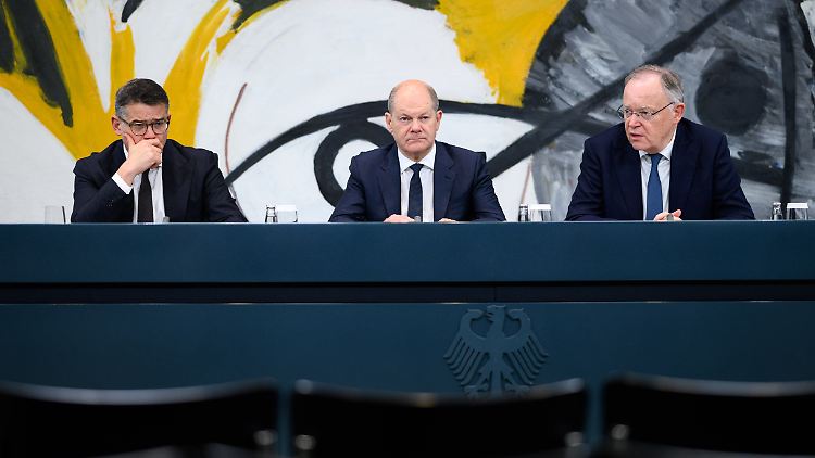 Kanzler Olaf Scholz bezeichnet die Einigung beim Bund-Länder-Gipfel als "sehr historischen Moment".
