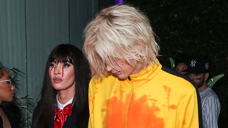 Halloween-Auftritt von Megan Fox und Machin Gun Kelly. 