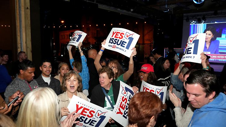 Ohio gespalten in zwei Lager: "Yes" und "No".