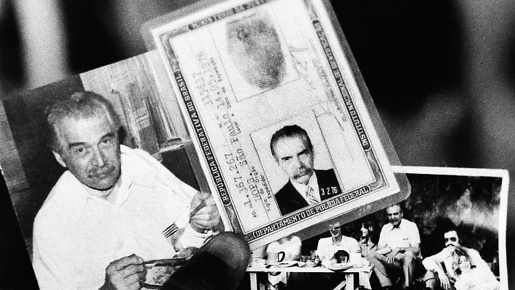 Fotos von Josef Mengele, der in den 1970er Jahren der weltweit wohl meistgesuchte NS-Verbrecher war.