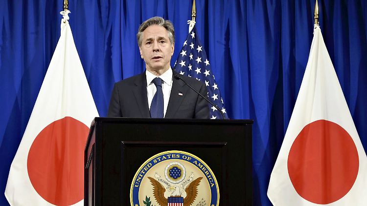 Blinken (hier beim G7-Treffen in Japan) setzt auch auf China, um die Waffengeschäfte zwischen Russland und Nordkorea zu verhindern.