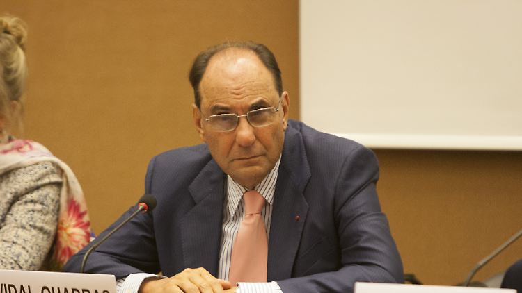 Alejo Vidal-Quadras bei einer UN-Sitzung in Genf 2017.
