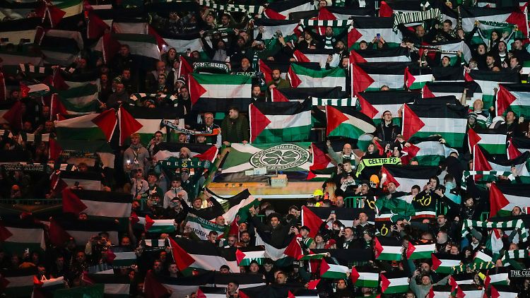 Celtic-Fans beim Champions-League-Heimspiel gegen Atlético Madrid.