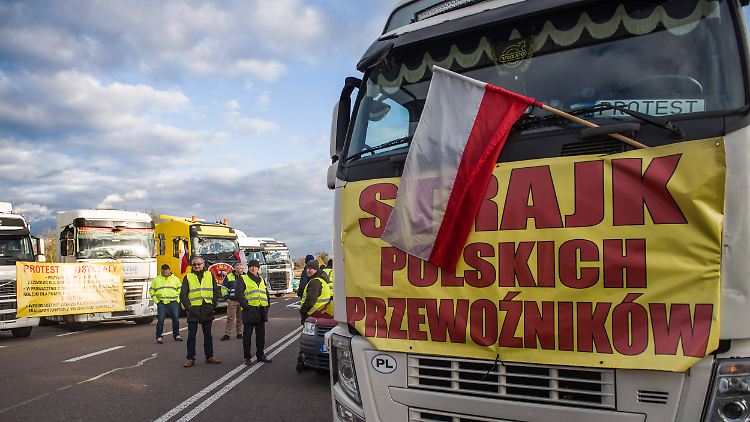 Die polnischen Spediteure kritisieren den aus ihrer Sicht "unfairen Wettbewerb".