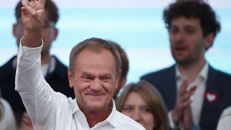 Donald Tusk und seine Koalitionspartner haben zusammen eine Mehrheit im Parlament in Polen. 