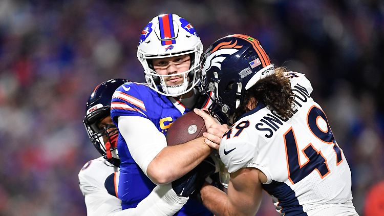Bills Quarterback Josh Allen fand nur bei 15 von 26 Versuchen einen Mitspieler