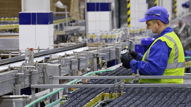 Eine Fabrik der bis zum Sommer zum dänischen Carlsberg-Konzern gehörenden Baltika-Brauereien.