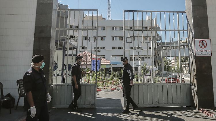 Der Klinik-Komplex wurde vor dem Krieg von Hamas-Terroristen bewacht.