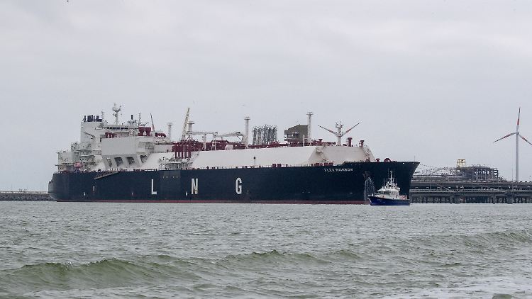 Der Gas--Terminal des belgischen Unternehmens in Zeebrugge: Russisches Gas kommt weiter in die EU und wird hier gehandelt.