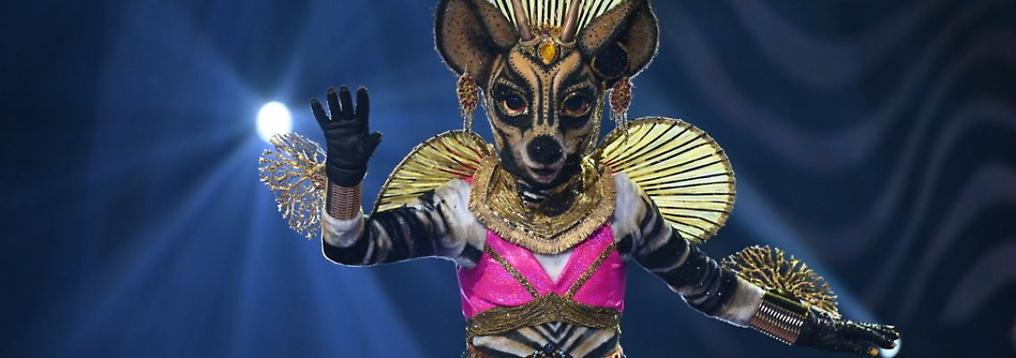 Unter dem Okapi-Kostüm steckt ESC-Legende Katja Ebstein - Quelle ProSieben Willi Weber.jpeg