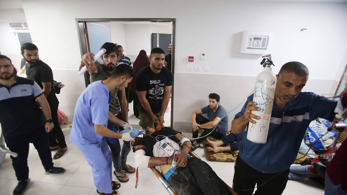 Die Al-Shifa-Klinik ist das größte Krankenhaus in Gaza. Die Streitkräfte vermuten darunter eine Kommandozentrale der Hamas.