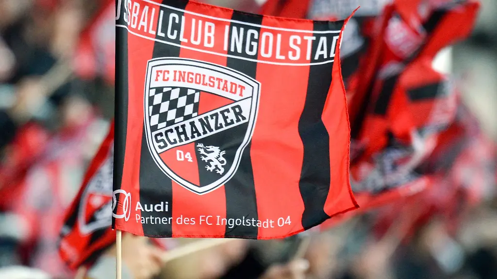Fans-von-Ingolstadt-winken-mit-Fahnen-im-Stadion