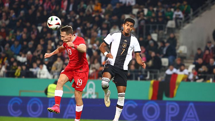 Ansgar Knauff und die DFB-Talente drehten das Spiel gegen Polen.