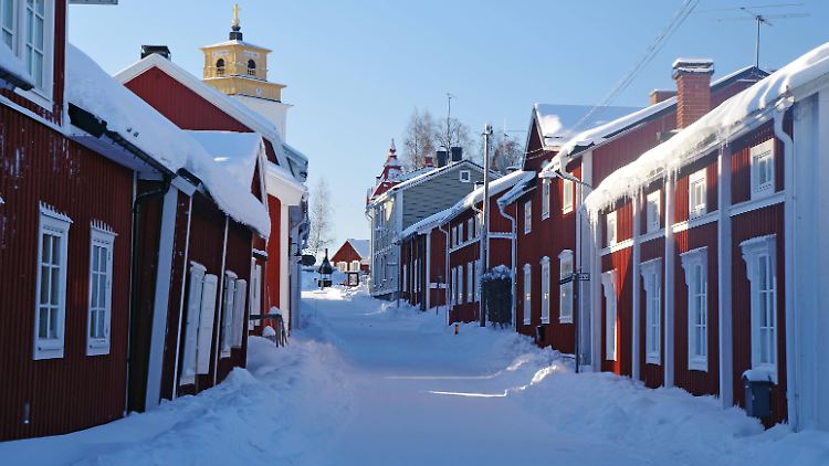 Diese idyllischen Momente gibt es in Luleå nur selten.