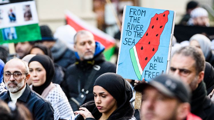 Auf einer Demonstration in Berlin am 18. November.