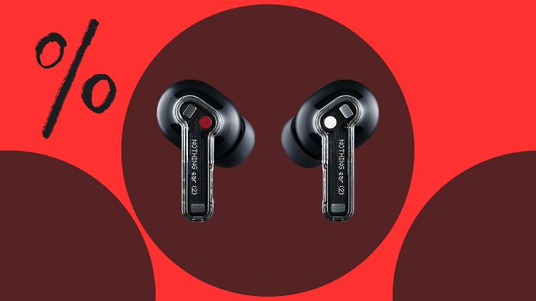 Die In-Ear-Kopfhörer von Nothing sind simpel gestaltet und am Black Friday deutlich reduziert.