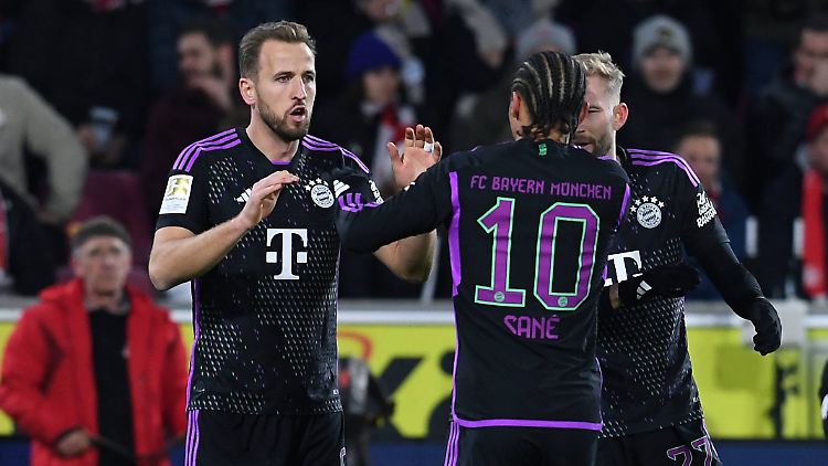Harry Kane (links) sorgte für den überraschend knappen Sieg des FC Bayern.
