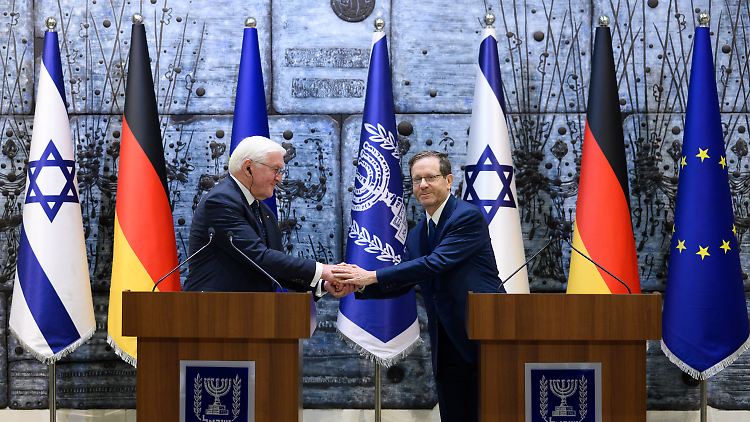 Staatspräsident Herzog nennt Steinmeier einen "wahren Freund". Beide kennen sich seit vielen Jahren.